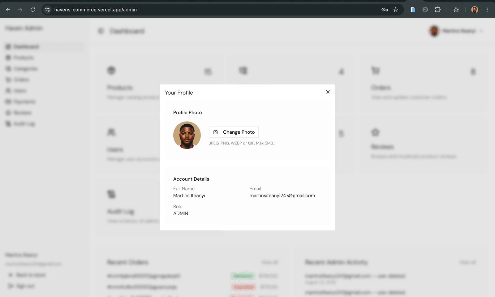Havens Commerce screenshot 3